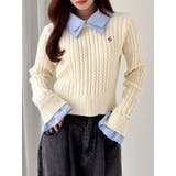 【20周年記念復刻!】ケーブルシャツドッキングニット | dazzlin | 詳細画像30