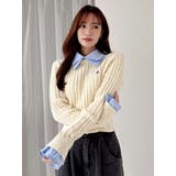 【20周年記念復刻!】ケーブルシャツドッキングニット | dazzlin | 詳細画像35