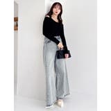 【WEB限定】ショルダーリボンニットトップス | dazzlin | 詳細画像17 