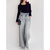 【WEB限定】ショルダーリボンニットトップス | dazzlin | 詳細画像18 