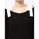 【WEB限定】ショルダーリボンニットトップス | dazzlin | 詳細画像41 