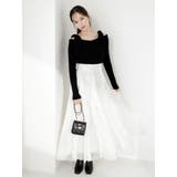 【WEB限定】ショルダーリボンニットトップス | dazzlin | 詳細画像6 