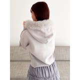 【WEB限定】フェイクファーニットフーディ | dazzlin | 詳細画像14 