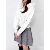 【WEB限定】フェイクファーニットフーディ | dazzlin | 詳細画像15 