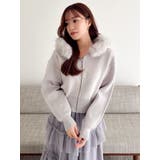 【WEB限定】フェイクファーニットフーディ | dazzlin | 詳細画像5 