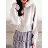 【WEB限定】フェイクファーニットフーディ | dazzlin | 詳細画像6 