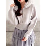 【WEB限定】フェイクファーニットフーディ | dazzlin | 詳細画像7 