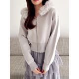 【WEB限定】フェイクファーニットフーディ | dazzlin | 詳細画像8 