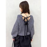 バックリボンリラクシーニット | dazzlin | 詳細画像17 