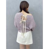 バックリボンリラクシーニット | dazzlin | 詳細画像34 