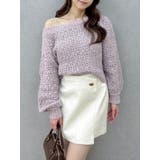 ピンク | バックリボンリラクシーニット | dazzlin