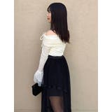 シアーベロアオフショルトップス | dazzlin | 詳細画像11