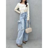 ラッピングリボンディティールカットソー | dazzlin | 詳細画像18