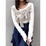 ラッピングリボンディティールカットソー | dazzlin | 詳細画像2