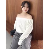 【吉田朱里】タックスリーブオフショルスウェット ※BLACK WEB限定カラー | dazzlin | 詳細画像22