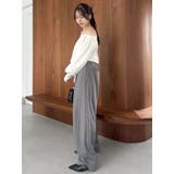 【吉田朱里】タックスリーブオフショルスウェット ※BLACK WEB限定カラー | dazzlin | 詳細画像24