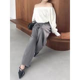 【吉田朱里】タックスリーブオフショルスウェット ※BLACK WEB限定カラー | dazzlin | 詳細画像26