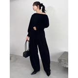 【吉田朱里】タックスリーブオフショルスウェット ※BLACK WEB限定カラー | dazzlin | 詳細画像36