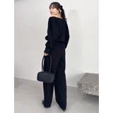 【吉田朱里】タックスリーブオフショルスウェット ※BLACK WEB限定カラー | dazzlin | 詳細画像38