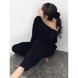 【吉田朱里】タックスリーブオフショルスウェット ※BLACK WEB限定カラー | dazzlin | 詳細画像39