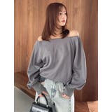 【吉田朱里】タックスリーブオフショルスウェット ※BLACK WEB限定カラー | dazzlin | 詳細画像42