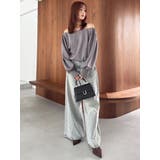 【吉田朱里】タックスリーブオフショルスウェット ※BLACK WEB限定カラー | dazzlin | 詳細画像44