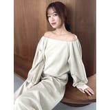 【吉田朱里】タックスリーブオフショルスウェット ※BLACK WEB限定カラー | dazzlin | 詳細画像47