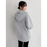 【吉田朱里】ストーンアートハーフジップフーディ | dazzlin | 詳細画像14