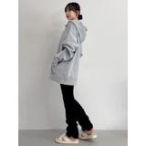 【吉田朱里】ストーンアートハーフジップフーディ | dazzlin | 詳細画像16