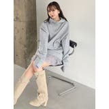 【吉田朱里】ストーンアートハーフジップフーディ | dazzlin | 詳細画像24