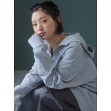 【吉田朱里】ストーンアートハーフジップフーディ | dazzlin | 詳細画像3