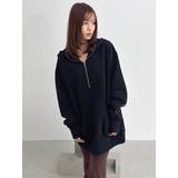 【吉田朱里】ストーンアートハーフジップフーディ | dazzlin | 詳細画像30