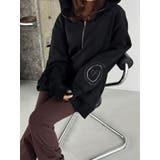 【吉田朱里】ストーンアートハーフジップフーディ | dazzlin | 詳細画像37