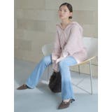 【吉田朱里】ストーンアートハーフジップフーディ | dazzlin | 詳細画像7