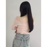 【吉田朱里】温感・セラミド加工カップインオフショルインナー | dazzlin | 詳細画像17