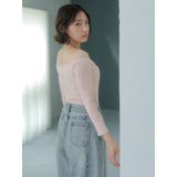 【吉田朱里】温感・セラミド加工カップインオフショルインナー | dazzlin | 詳細画像4