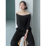 【吉田朱里】温感・セラミド加工カップインオフショルインナー | dazzlin | 詳細画像5