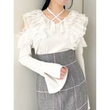 シアーラッフルカットトップス | dazzlin | 詳細画像1