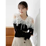 シアーラッフルカットトップス | dazzlin | 詳細画像2