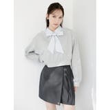 ボウタイシャツレイヤードスウェット | dazzlin | 詳細画像3