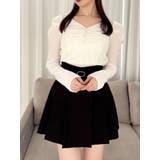 シアーベロアギャザーデザイントップス | dazzlin | 詳細画像1 