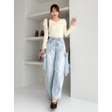 シアーベロアギャザーデザイントップス | dazzlin | 詳細画像29 