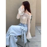 シアーベロアオフショルトップスⅡ | dazzlin | 詳細画像14
