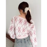 アーガイルオーバーニットトップス | dazzlin | 詳細画像26