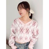 アーガイルオーバーニットトップス | dazzlin | 詳細画像27