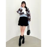 アーガイルオーバーニットトップス | dazzlin | 詳細画像37