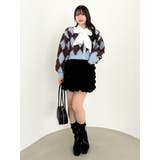 アーガイルオーバーニットトップス | dazzlin | 詳細画像38