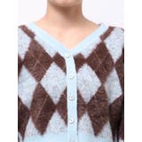 アーガイルオーバーニットトップス | dazzlin | 詳細画像44