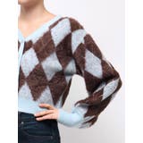 アーガイルオーバーニットトップス | dazzlin | 詳細画像45