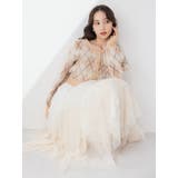 オレンジ | アーガイルオーバーニットトップス | dazzlin